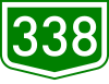Main road 338 shield