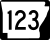 Highway 123Y marker