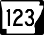 Highway 123 marker