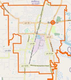Map of Bogalusa, Washington Parish, Louisiana