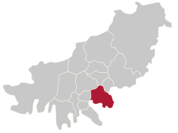 南区在釜山广域市的位置