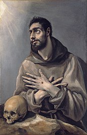 El Greco, Saint Francis in ecstasy, c. 1577–1580
