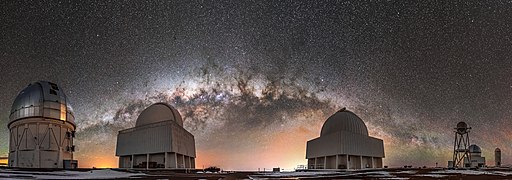 Víctor M. Blanco 4-meter telescope (left)