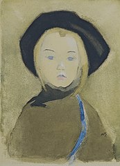 Girl with Blue Ribbon, 1943 (fi)
