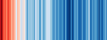 Inverted 20181204 Warming stripes (global, WMO, 1850-2018) - Climate Lab Book (Ed Hawkins).png