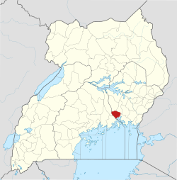 District location in Uganda