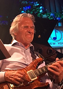 John McLaughlin performing on Chick Corea's 75th birthday at the Blue Note Jazz Club in New York City on 10 December 2016