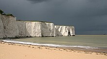 White cliffs at Kingsgate beach