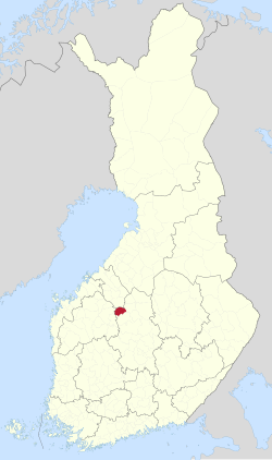 Location of Kyyjärvi in Finland