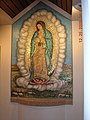A mosaic of Our Lady of Guadalupe found at the Mary, Queen of the Universe Shrine.