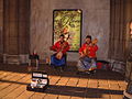 Mongolian throat singers in Amsterdam, Netherlands, 2000