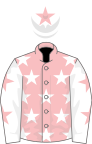 PINK, White stars, White sleeves and Pink stars, White cap and Pink star
