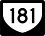 Highway 181 marker