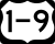 U.S. Route 1-9 Truck marker