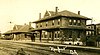 The Van Noy hotel in 1912 next to the depot in Newport, Arkansas