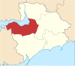 瓦西里夫卡区在扎波罗热州的位置