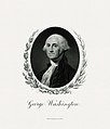 Image 12 Presidency of George Washington Engraving credit: Bureau of Engraving and Printing; restored by Andrew Shiva The presidency of George Washington began on April 30, 1789, when he took office after the 1788–89 election, the United States' first quadrennial presidential election. He was unanimously re-elected in the 1792 presidential election. Having chosen to retire after two terms, he was succeeded by his vice president, John Adams of the Federalist Party, in 1797. This picture is a line engraving of Washington, produced around 1902 by the Department of the Treasury's Bureau of Engraving and Printing (BEP) as part of a BEP presentation album of the first 26 presidents, which was reportedly given to Treasury Secretary Lyman J. Gage. Similar portraits of Washington have been used on designs for the $1 bill. More selected pictures