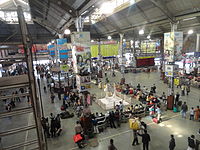 The Indian Railways is one of the world's largest railway networks comprising 115,000 km (71,000 mi) of track. Indian Railways is the world's fourth largest commercial or utility employer. It is India's largest employer. Shown here is one of the largest railway stations in India, that is Howrah Station in West Bengal.