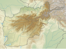 Map showing the location of Tora Bora