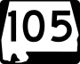 State Route 105 marker