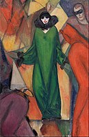 阿尔伯特·布洛赫（英语：Albert Bloch） The Green Domino, 1913年