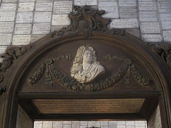 Bust of composer Jean-Baptiste Lully attributed to the court sculptor Antoine Coysevox