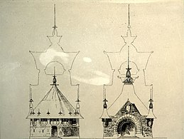 Design of the pavilion, 1898