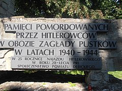 Memorial on Góra Śmierci, to all that died at the concentration camp,Pustków, Poland