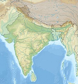 Location of Palair Reservoir within Telangana
