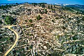 Mount Eitan and its slope with the remains of the village