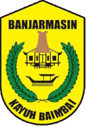Jukung tambangan can be seen on Banjarmasin emblem.