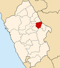 Location of Carlos Fermín Fitzcarrald in the Ancash Region