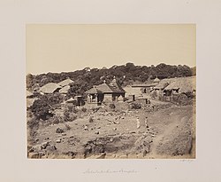 Old photo of Atibaleshwar temple and Panchganga temple