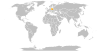 Location map for Montenegro and Poland.