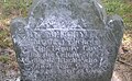 Nichols' grave marker, Nichols-Hassard Cemetery, Portsmouth