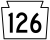 Pennsylvania Route 126 marker