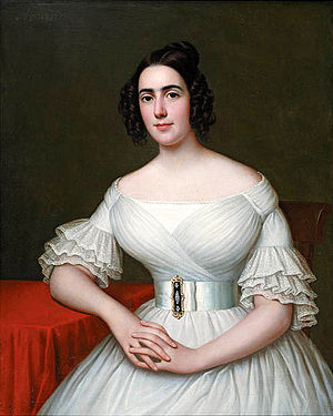 Portrait of Mme Augustine Massicot Tanneret (1835)