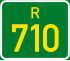 Regional route R710 shield