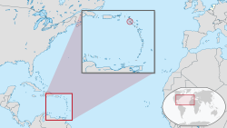 圣尤斯特歇斯在小安的列斯群岛的位置