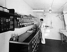 Ship’s dispensary on Charger (ACV-30)