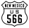 U.S. Highway 566 marker