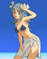 Adult Wikipe-tan in a bikini