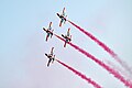 第八届珠海航展 巴基斯坦空军雄狮飞行表演队 K-8教练机四机菱形编队
