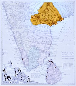 Golconda map published in 1733 Germany[2]