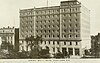 Old colourless 1920s photograph of the Admiral Beatty Hotel in Saint John, New Brunswick
