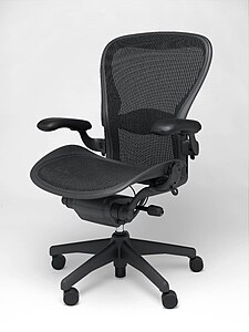 Aeron chair by Herman Miller.