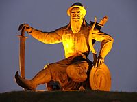 Statue of Baba Banda Singh Bahadur at Chappar Chiri