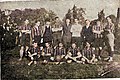 The first mens's football team in 1907-08 season.