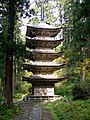 The Gojū-tō Pagoda, near the base of Mount Haguro