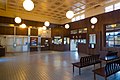 Interior of station building